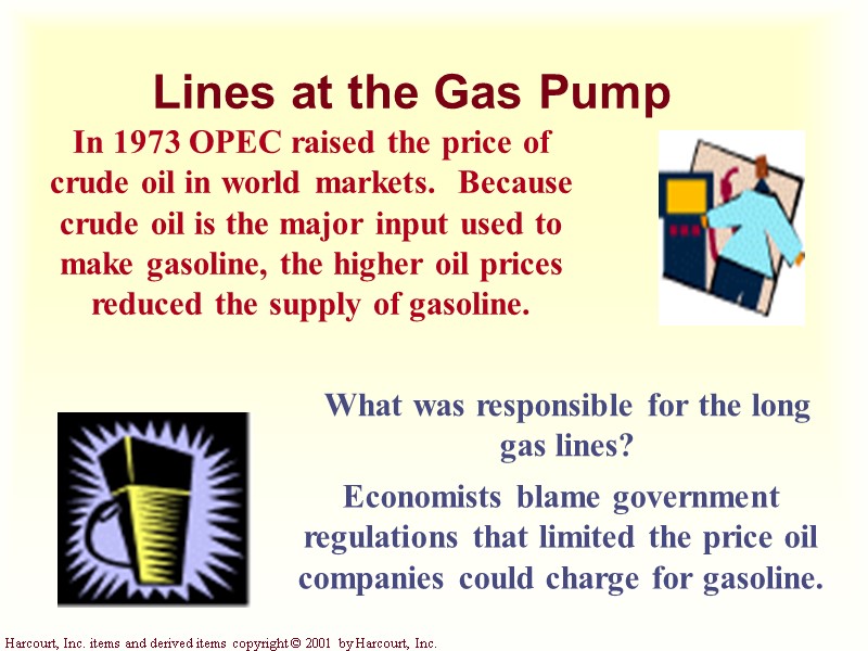 Lines at the Gas Pump In 1973 OPEC raised the price of crude oil
